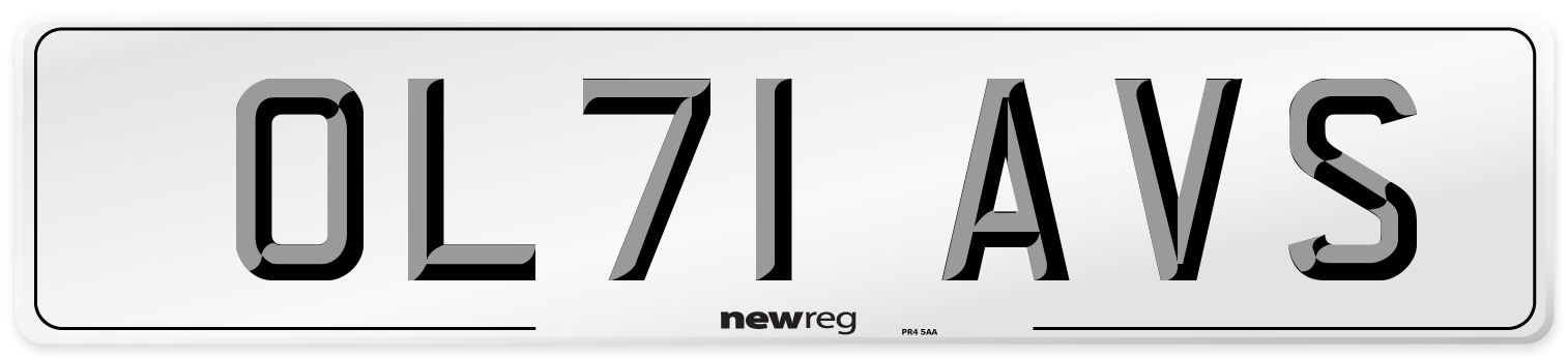 OL71 AVS Number Plate from New Reg